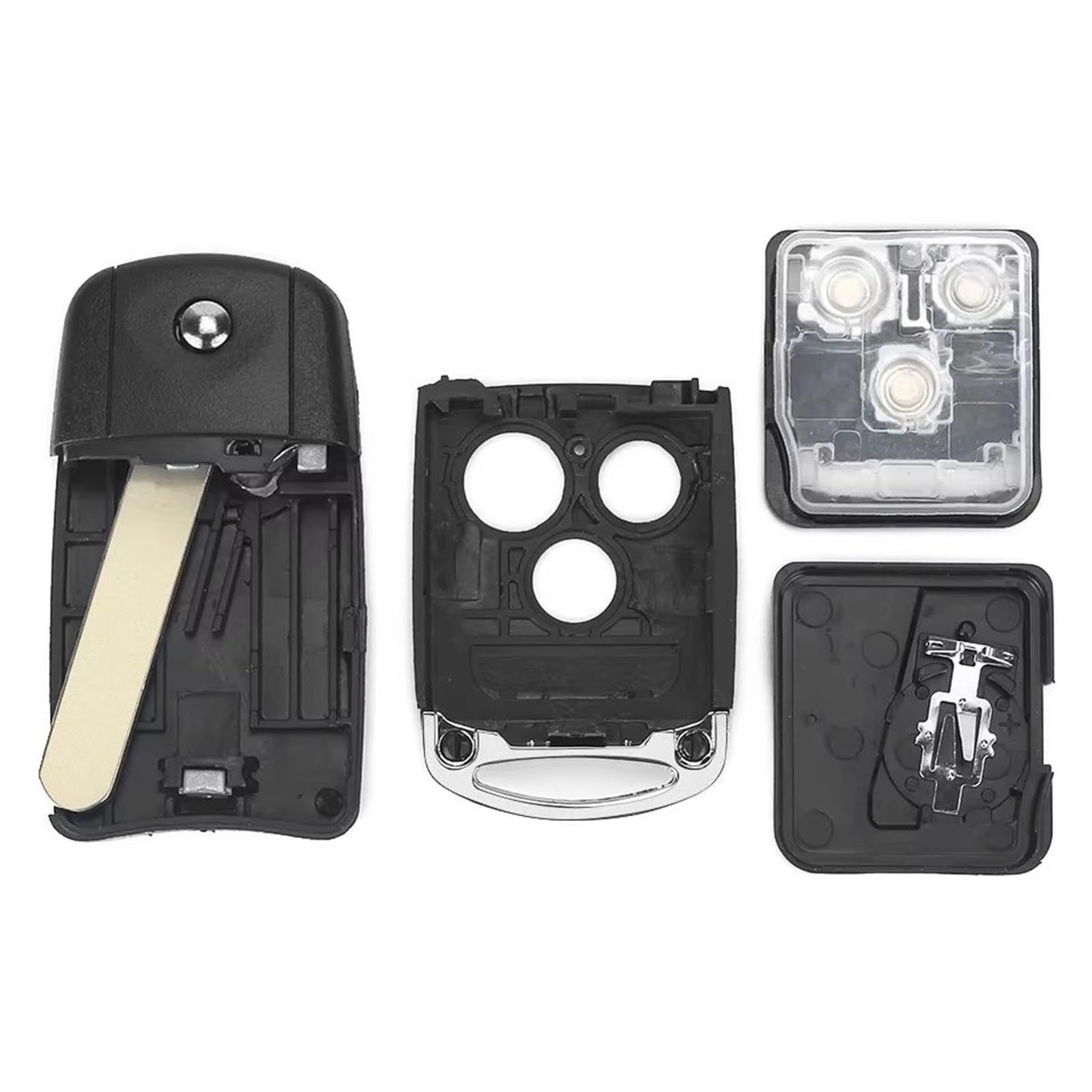 Kompatibel Mit Acura Für TL Für TSX 2009 2010 2011 2012 2013 2014 ZDX 1 Stück 3 4 Tasten Gehäuse Für Autoschlüssel Schlüsseletui(4 Buttons)