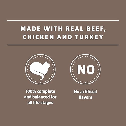 Miniatura 4 de Marca Tienda  Wonder Bound Alimento húmedo para gatos, salsa, paquete variado (pavo, pollo, carne de res), 3 onzas (paquete de 24)