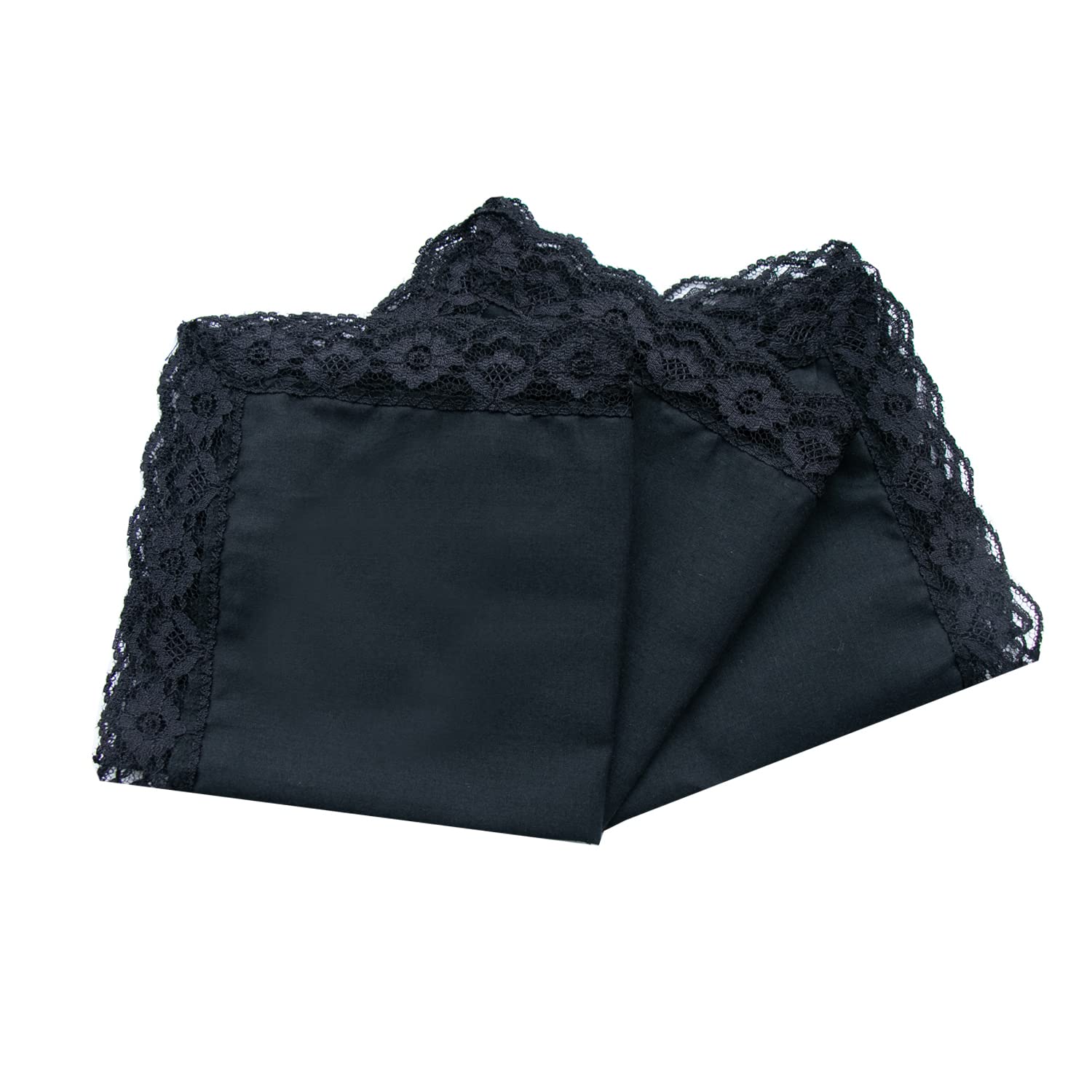Ladies Cotton Lace Handkerchief Womens White Wedding Hankies-image-33