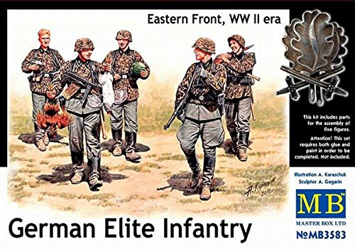 Masterbox MAS3583 1:35 German Elite Infantry, Eastern Front, WW II Era, Multicolor