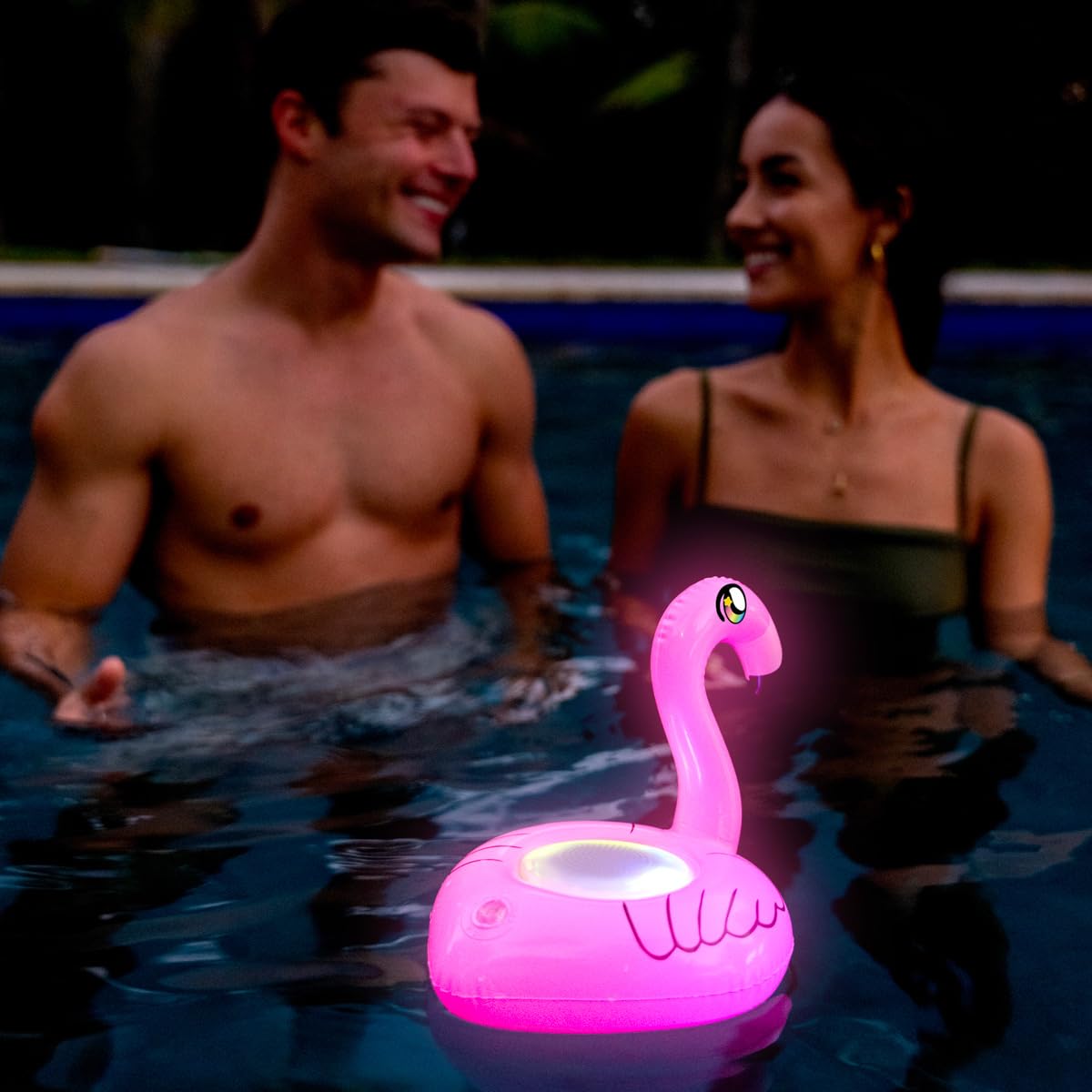 SoundCandy floating LED Flamingo Speaker with Bluetooth