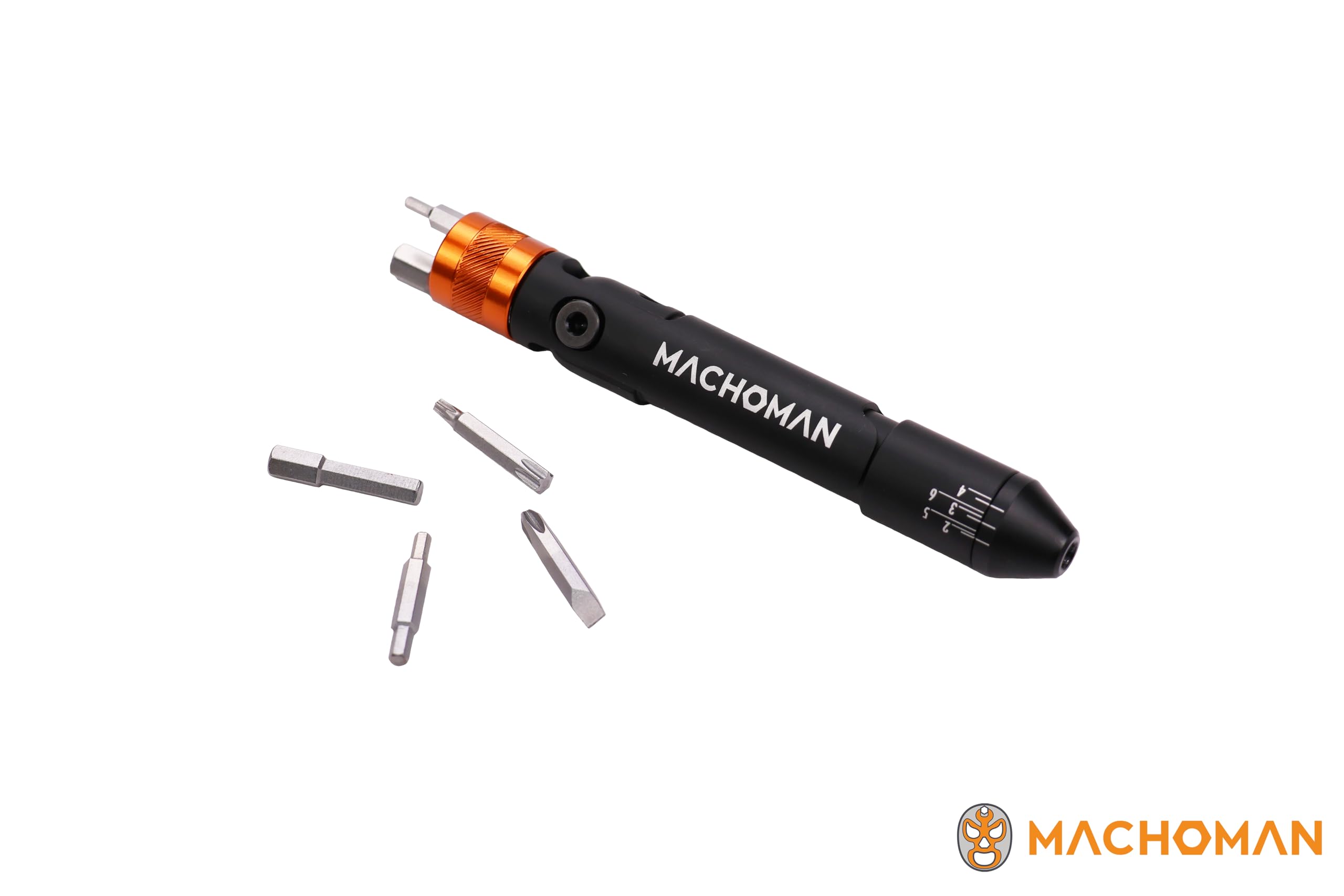 MACHOMAN Destornillador Dinamométrico con Indicador 2–6 Nm, Compacto y Plegable para un Almacenamiento Fácil, Herramienta de Apriete de Precisión, TQW2433T
