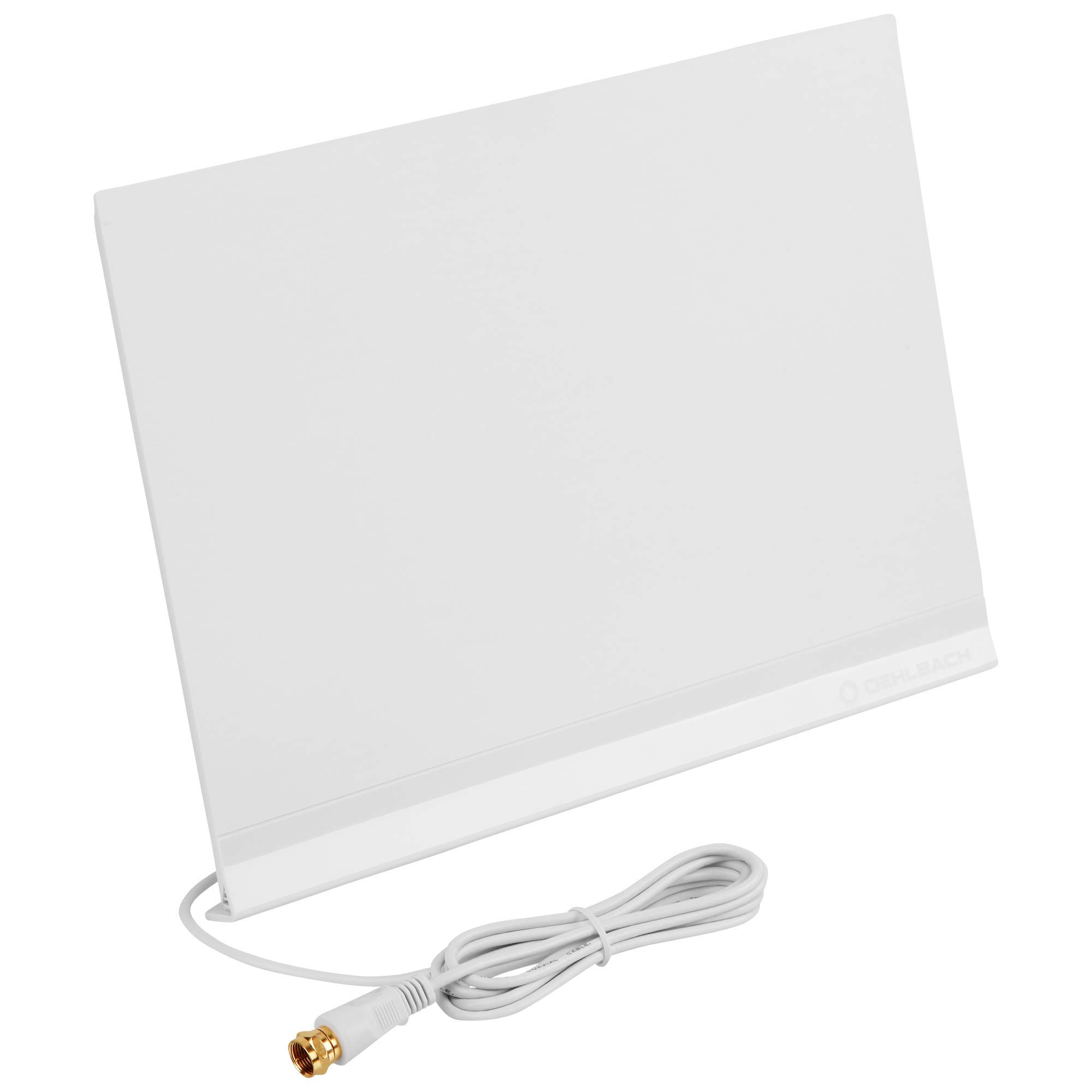 Oehlbach Flat Style One DVB-T2 HD Antenna - Antenna digitale interna - Amplificatore attivo DVB-T Antenna interna - Bianco