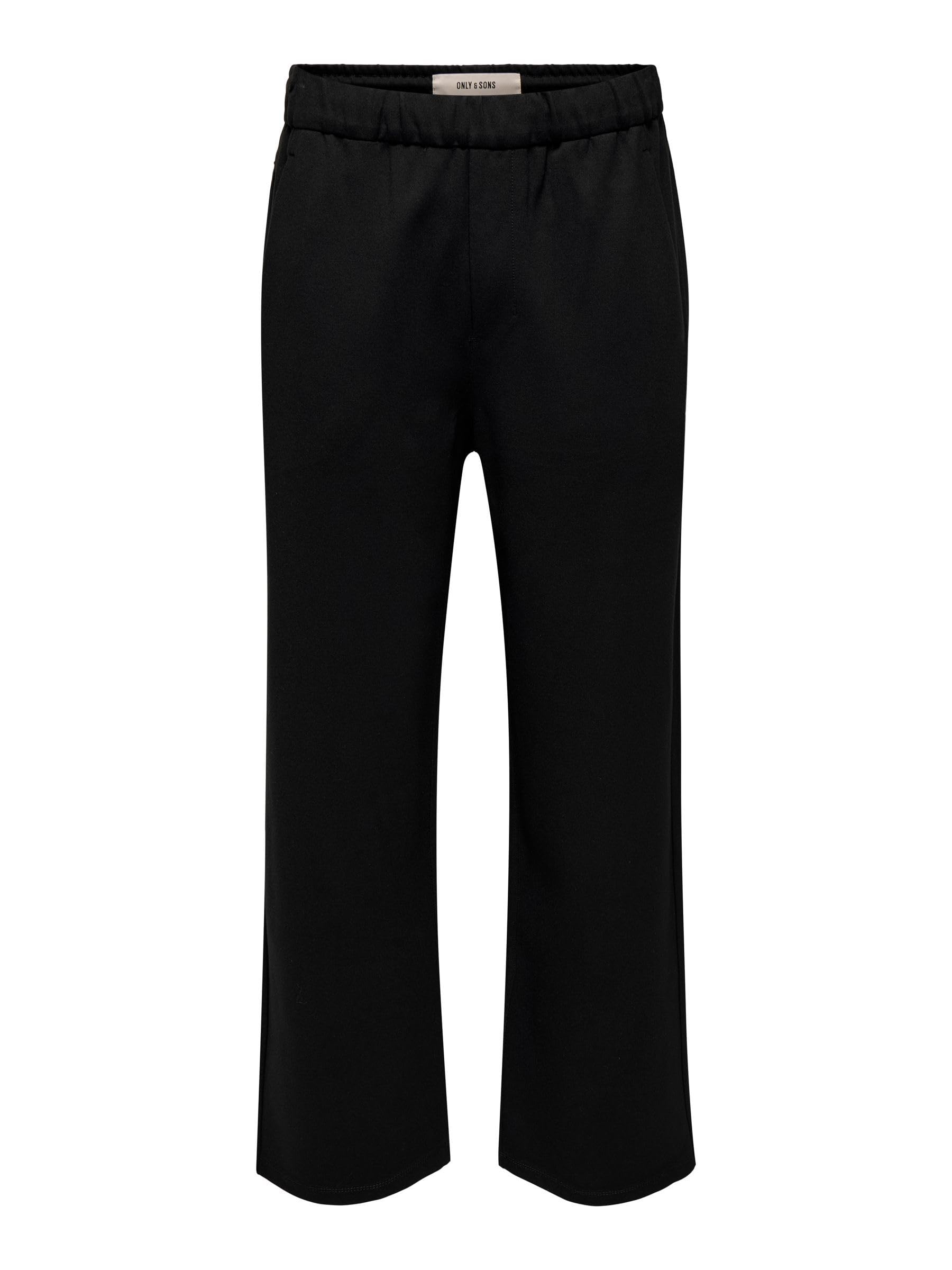 ONLY & SONS Onsjakes 0339 Loose Stretch Comfort Trousers, Black, XL