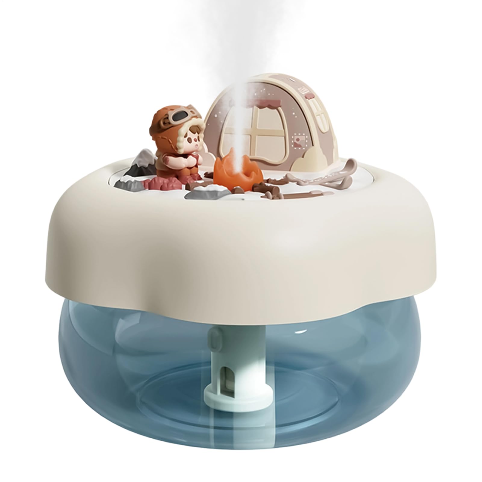 Umidificatore | Spegnimento Automatico di Nebbizzazione - Dispositivo Nomade Con Illuminazione Morbida | Per La Camera dei Bambini, La Sala, Il Soggiorno, Il Dormitorio, Il Viaggio, Lo Yoga