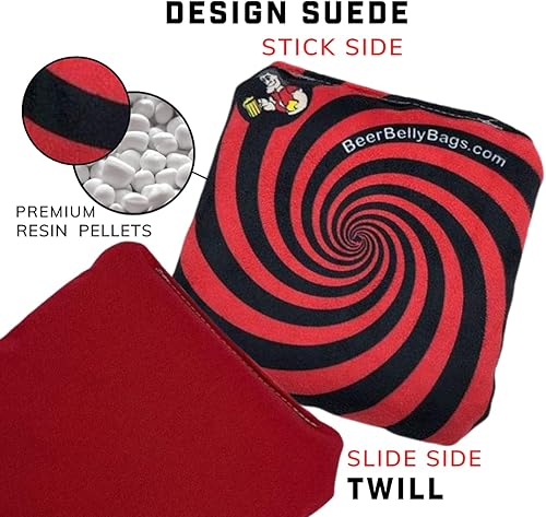 Miniatura 4 de Pro Style Performance Cornhole Bags - Relleno de resina de regulación de torneo, 16 onzas, juego de 8 incluye bolsa de transporte fabricada en