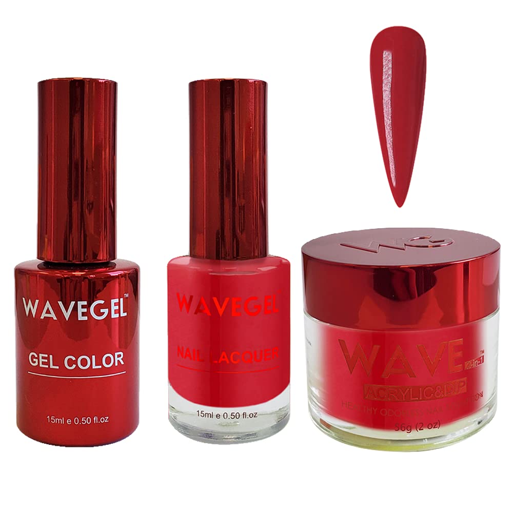 WAVEGEL Soak-Off Gel, Nail Lacquer & Acrylic/Dip Powder Matching Set - Queen Collection - #058 Evil Queen