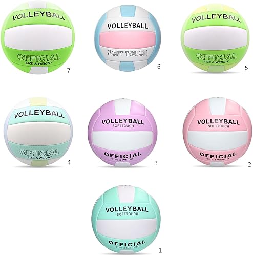 Miniatura 7 de Balones de voleibol impermeables para interiores y exteriores, tamaño oficial 5, juego de entrenamiento deportivo, juego de pelota para