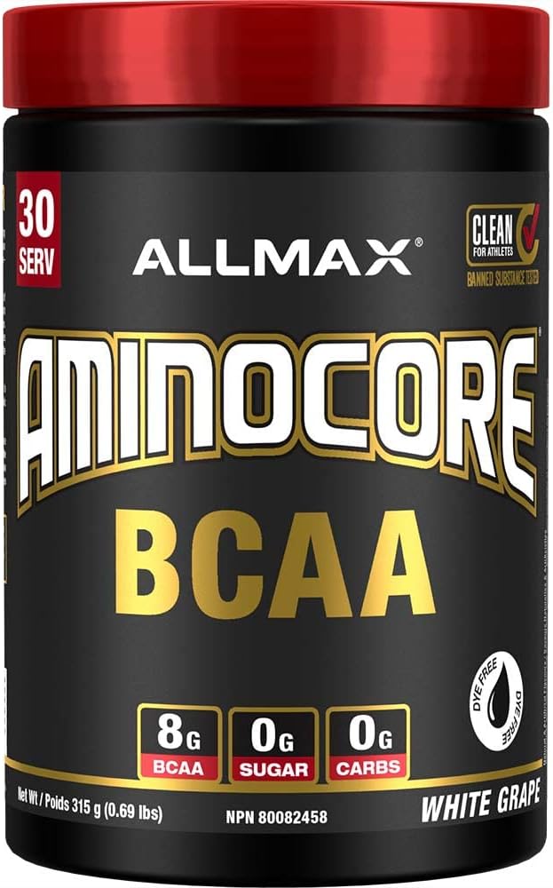 ALLMAX Nutrition Aminocore Bcaa 8g Bcaas 100 Pure Branch Chained