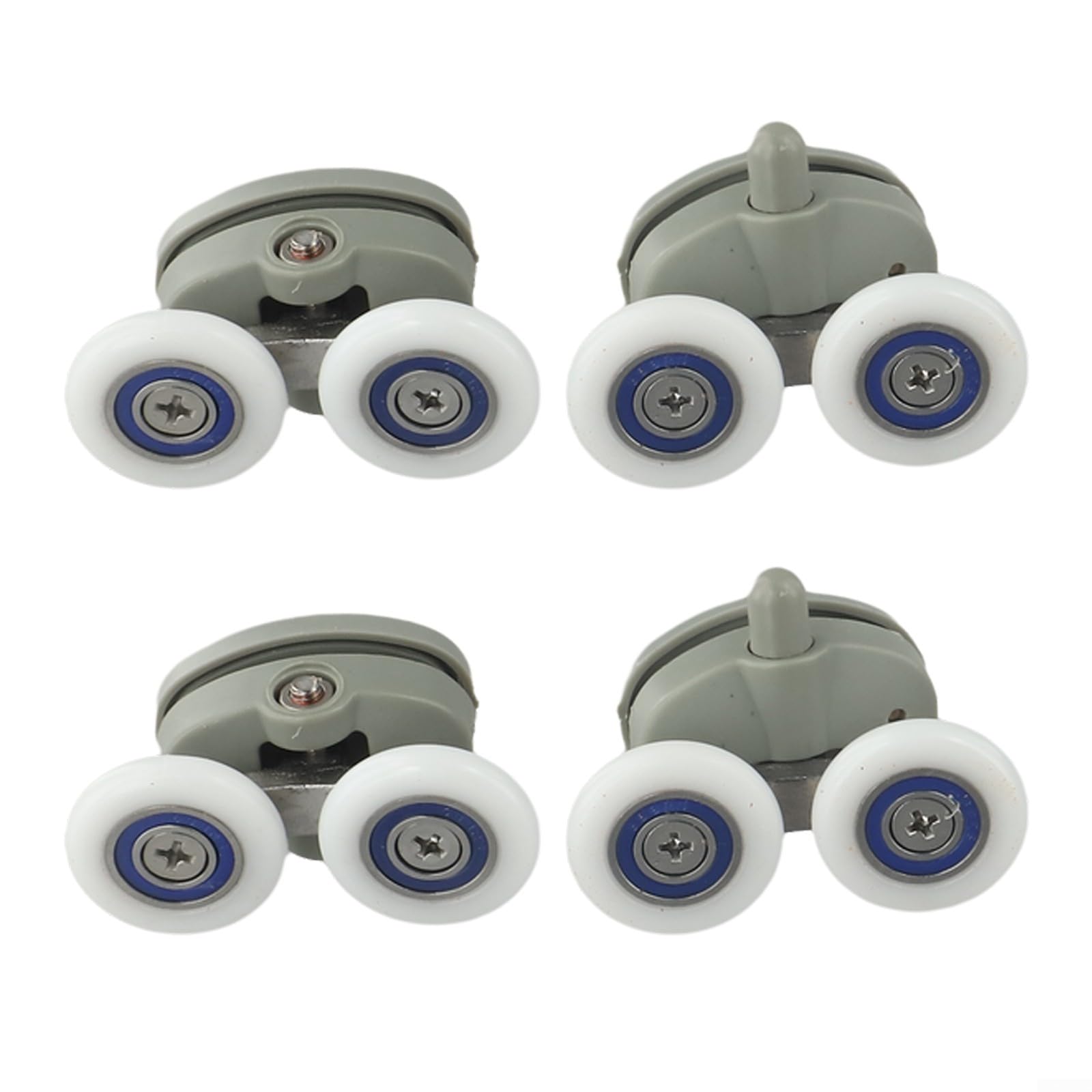 Set Da 4 Rulli Regolabili Per Box Doccia In Vetro – Scivolano Silenziosi E Senza Sforzo, Compatibili Con Binari Da 19 A 27 Mm (adatti Per 25 Mm)