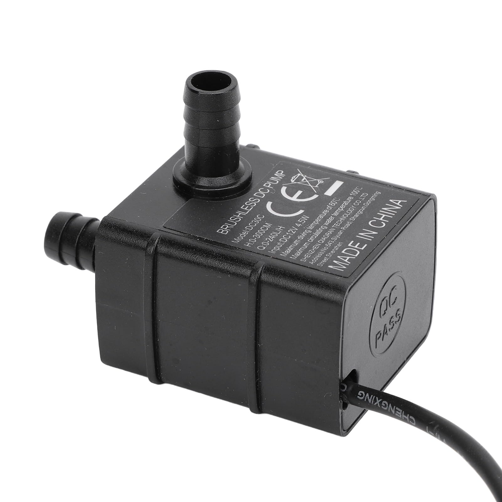 Micro Submersible Pump DC 12V 4.5W 300cm Lift IP68 Brushless Water Fountain Pump with LED Indicator for Fish Tankd Pond Aquarium - Image 2