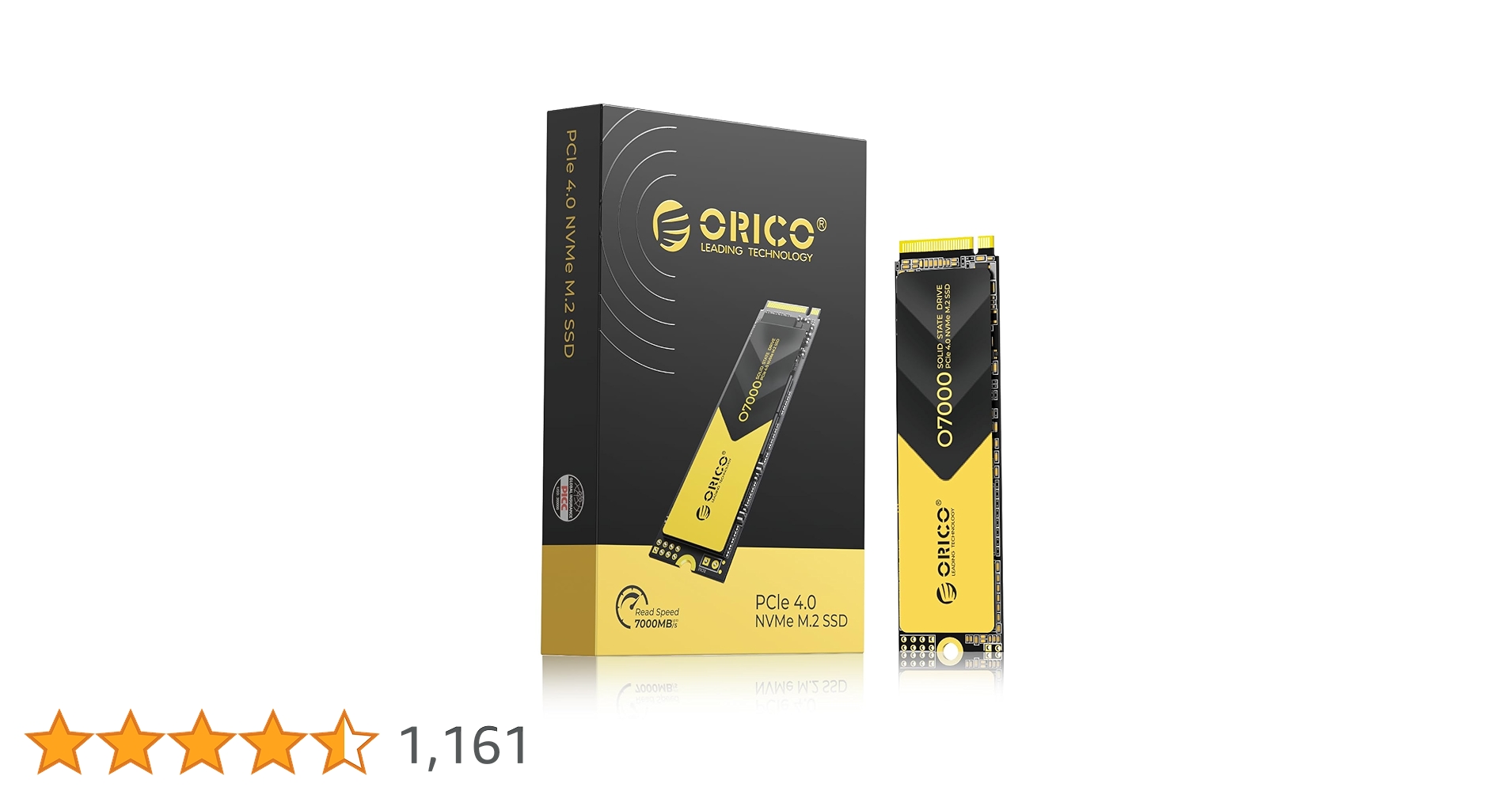 ORICO 2TB NVMe SSD PCIe 4.0- up to 7000MB/s, M.2 NVMe 2280