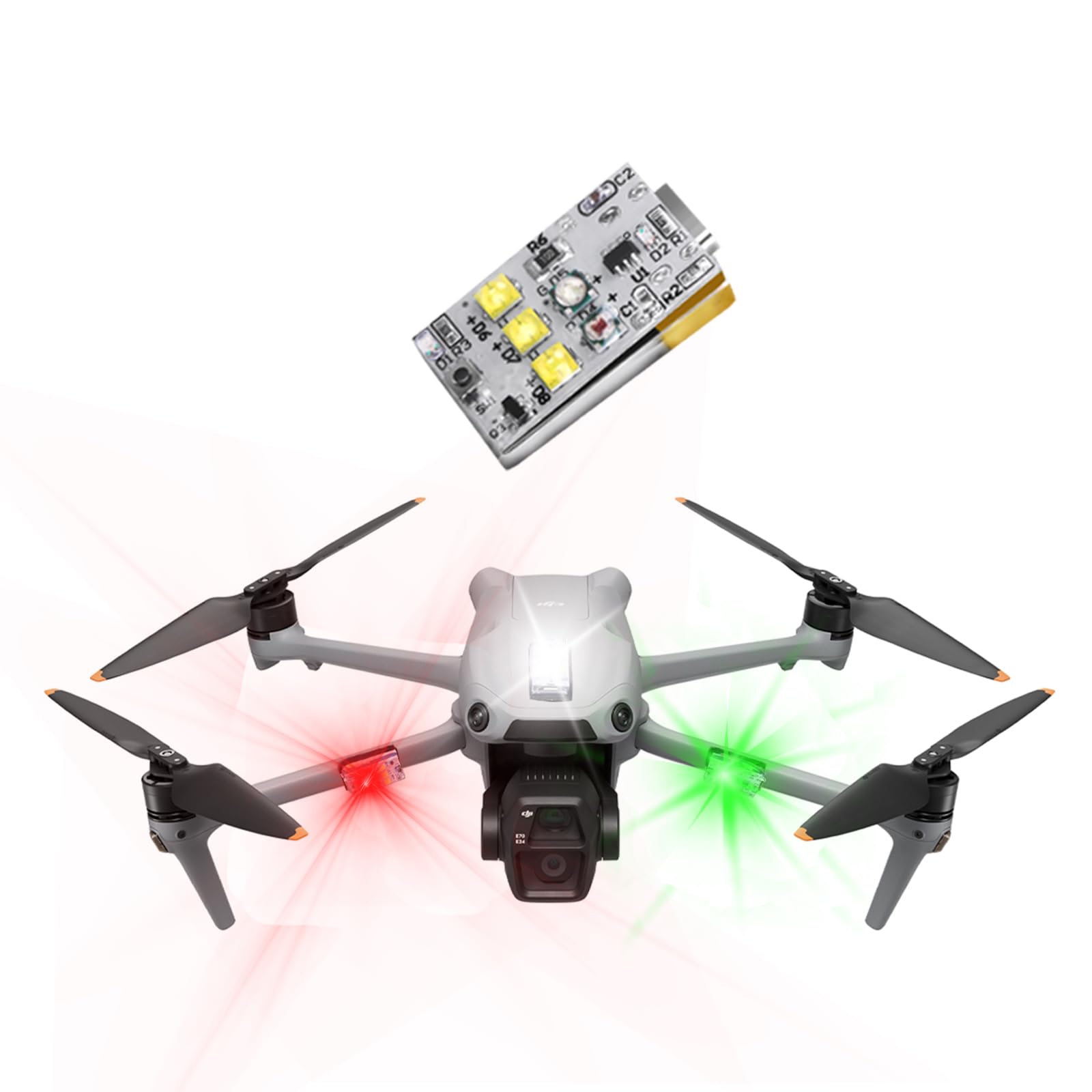 Cosaita Drone Strobe Lights for DJI Mini3 Pro/Mini4 Pro/Mini2/Air 2/Air 3S/Mavic 2/Mavic 3/Avata/Neo/Flip, Anti Collision Light for FAA Drone Night