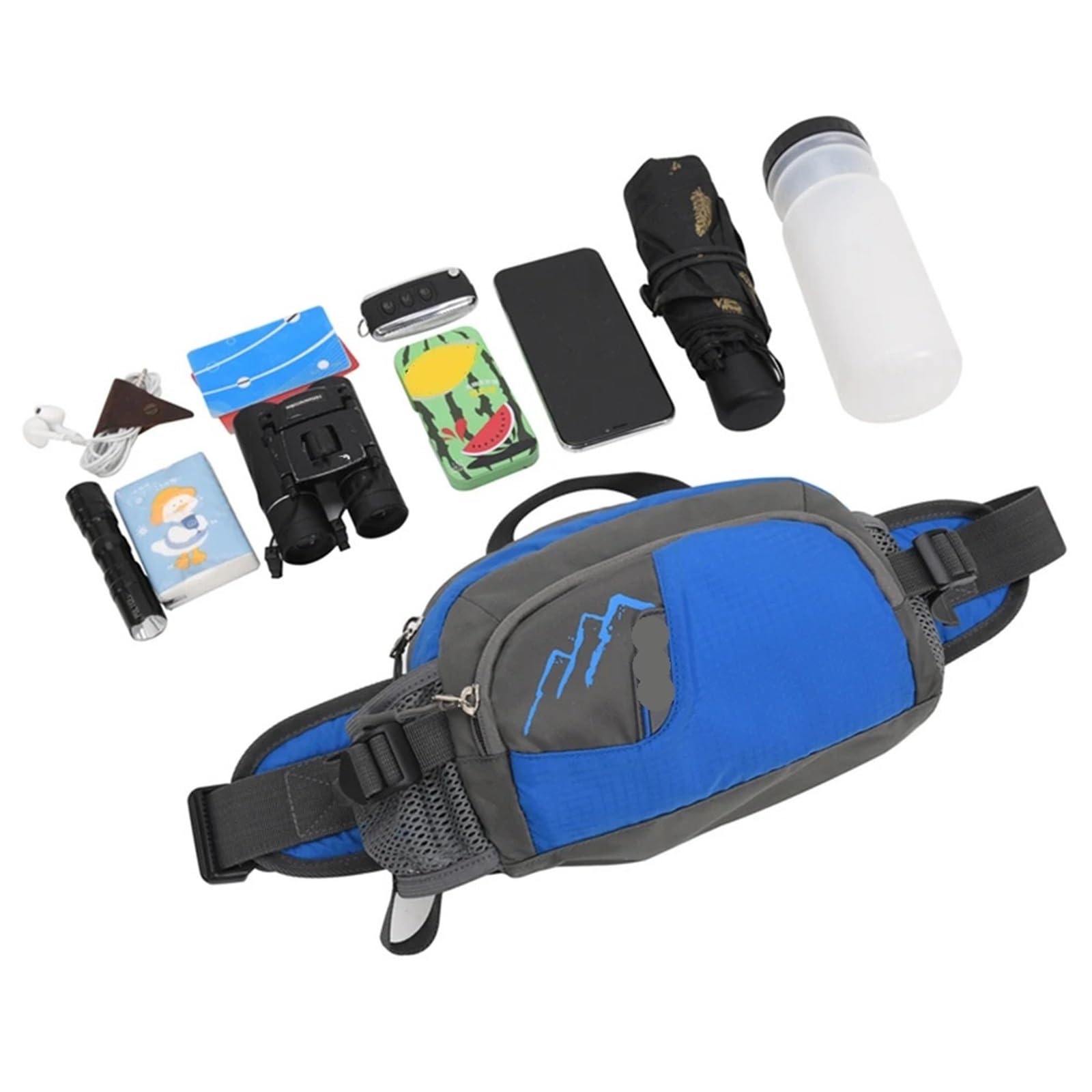Männer Frauen Outdoor Sport Gürteltasche mit Flaschenhalter Bauchtasche, Hüfttasche for Radfahren Laufen Wandern Für Running(Rose Red)