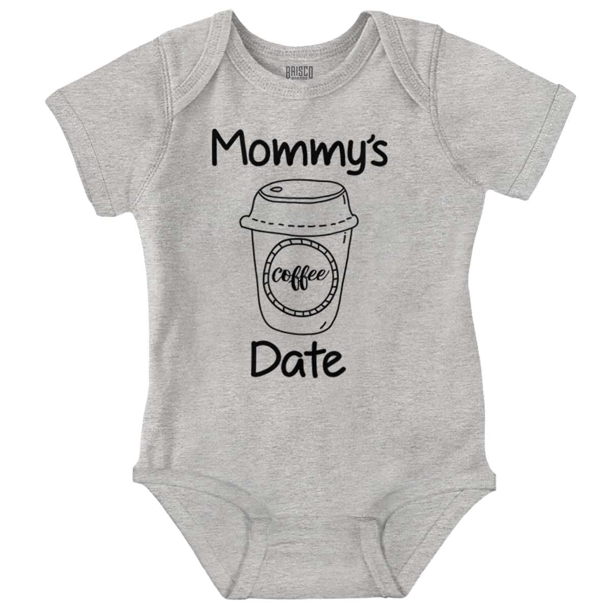 Brisco Brands Mommy's Coffee Date Cute Adorable Baby Romper Boys or Girls