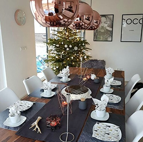 Preisvergleich Produktbild ESTER Kupfer Wohnzimmer Deckenleuchte modern, Kupfer Strahlungsfrei Höhenverstellbar Stromsparend / Esszimmer Deckenlampe zum Hängen / Wohnzimmerlampe Vintage / Esstischlampe Leuchte