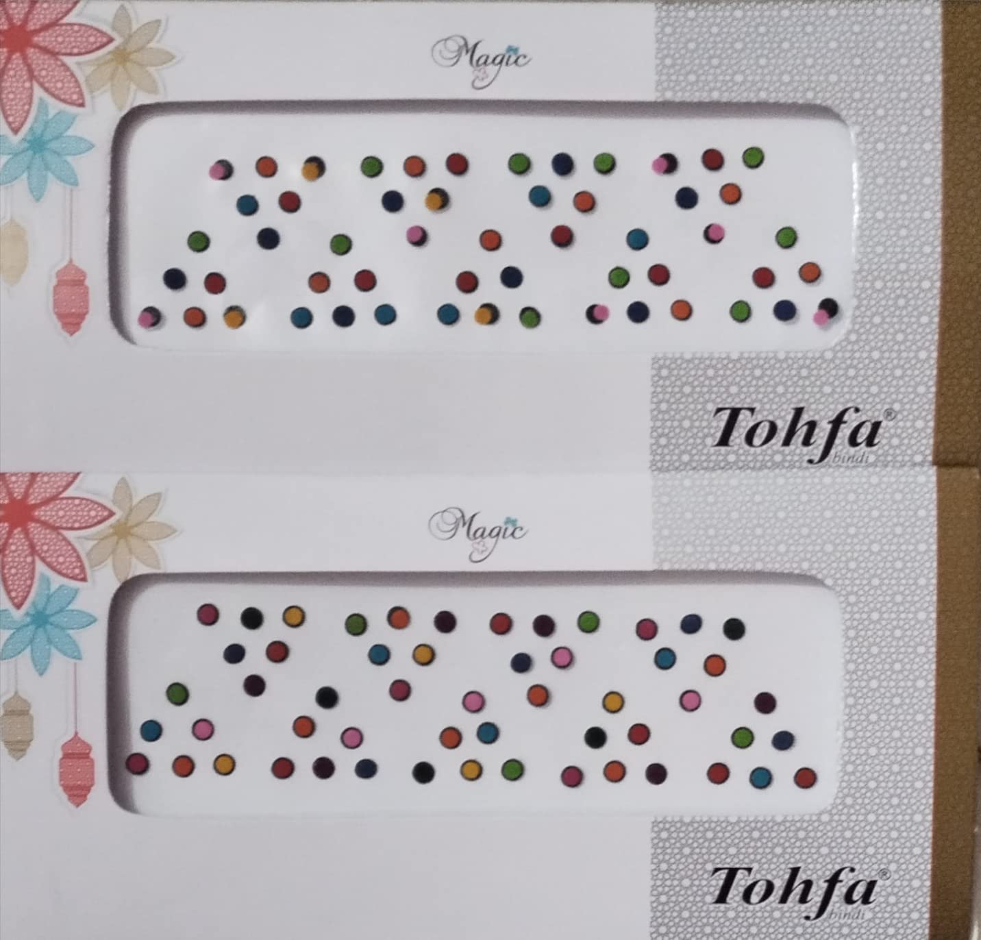 Parveen Enterprises RohtakEnterprises-Lady Fashion Fancy Multicolour Bindis Set of 2 Packs