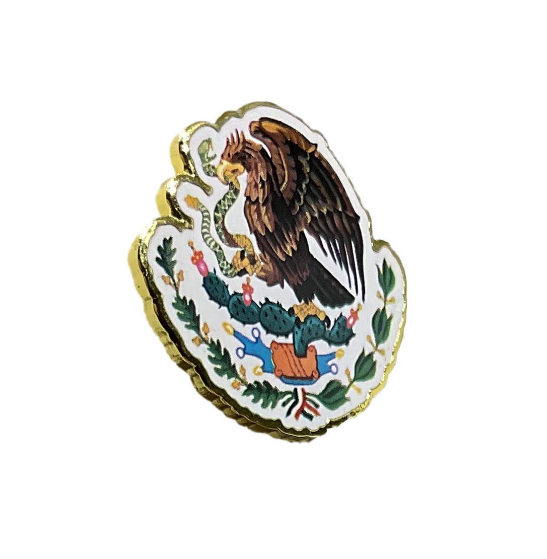 Buy Mexico Eagle Lapel Pin Escudo Mexicano Brooch Coat