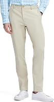 IZOD Men's Saltwater Stretch Slim Fit Chino Pants - Comfortable Flat Front Khakis for Office, Golf & Casual Wear