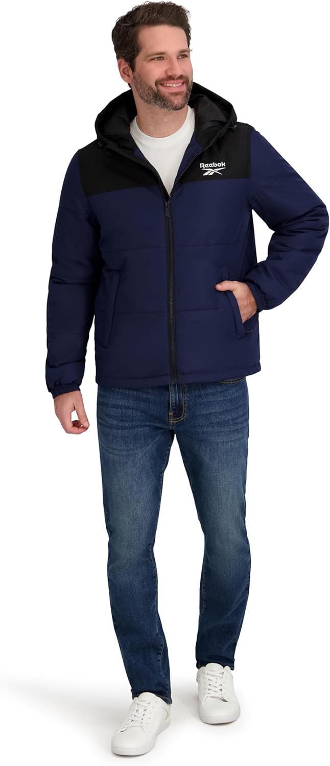 Reebok mens Midweight Puffer Jacket - Image 2