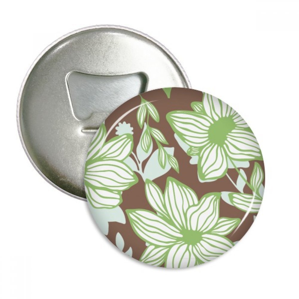 Décapsuleur bouteille ronde aimant réfrigérateur badge 3pcs