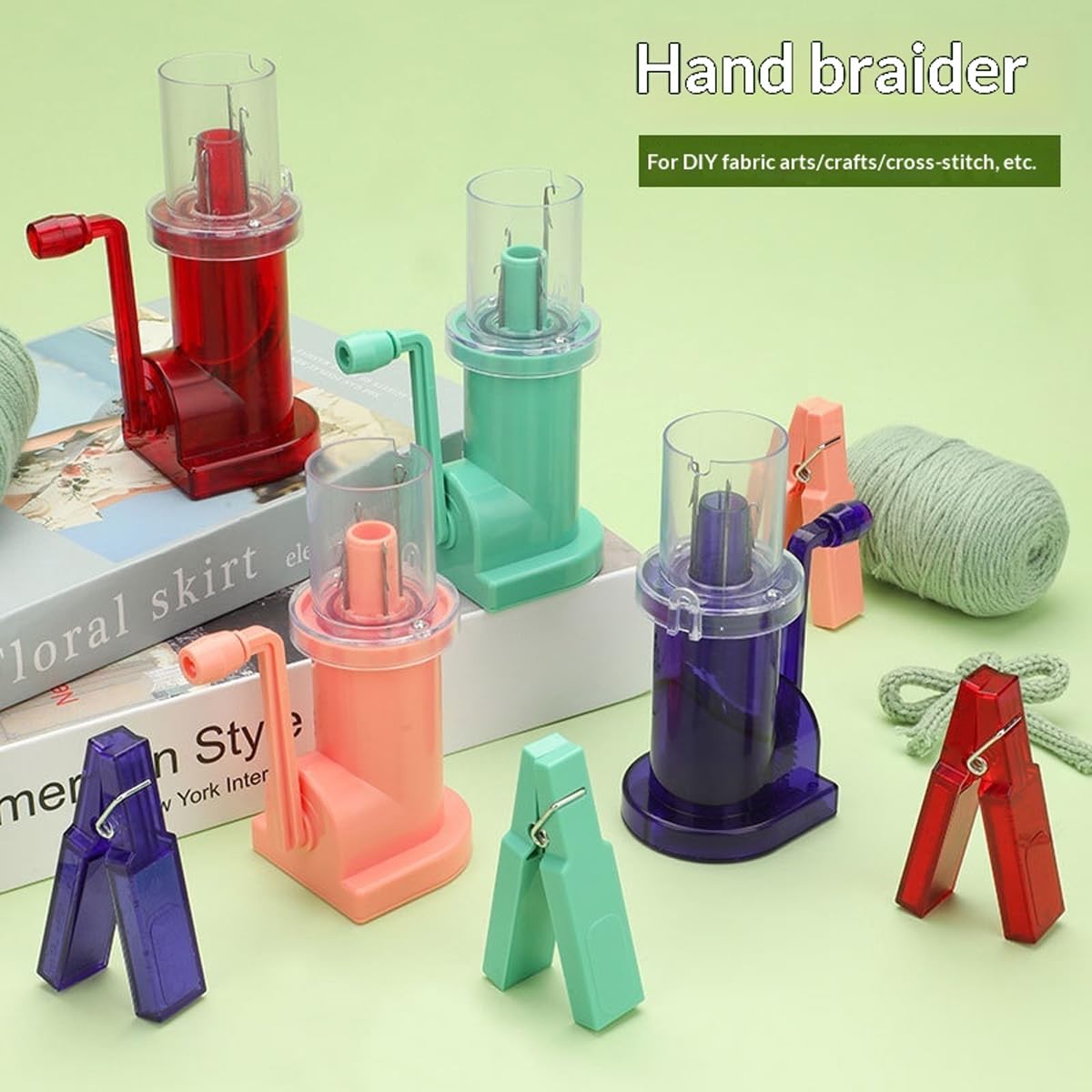 Machine à Tricoter à manivelle : processus de Tissage Fluide et Tension de Fil Stable Garantie. Contrepoids Fixe pour assurant Une Tension de Fil, Violet