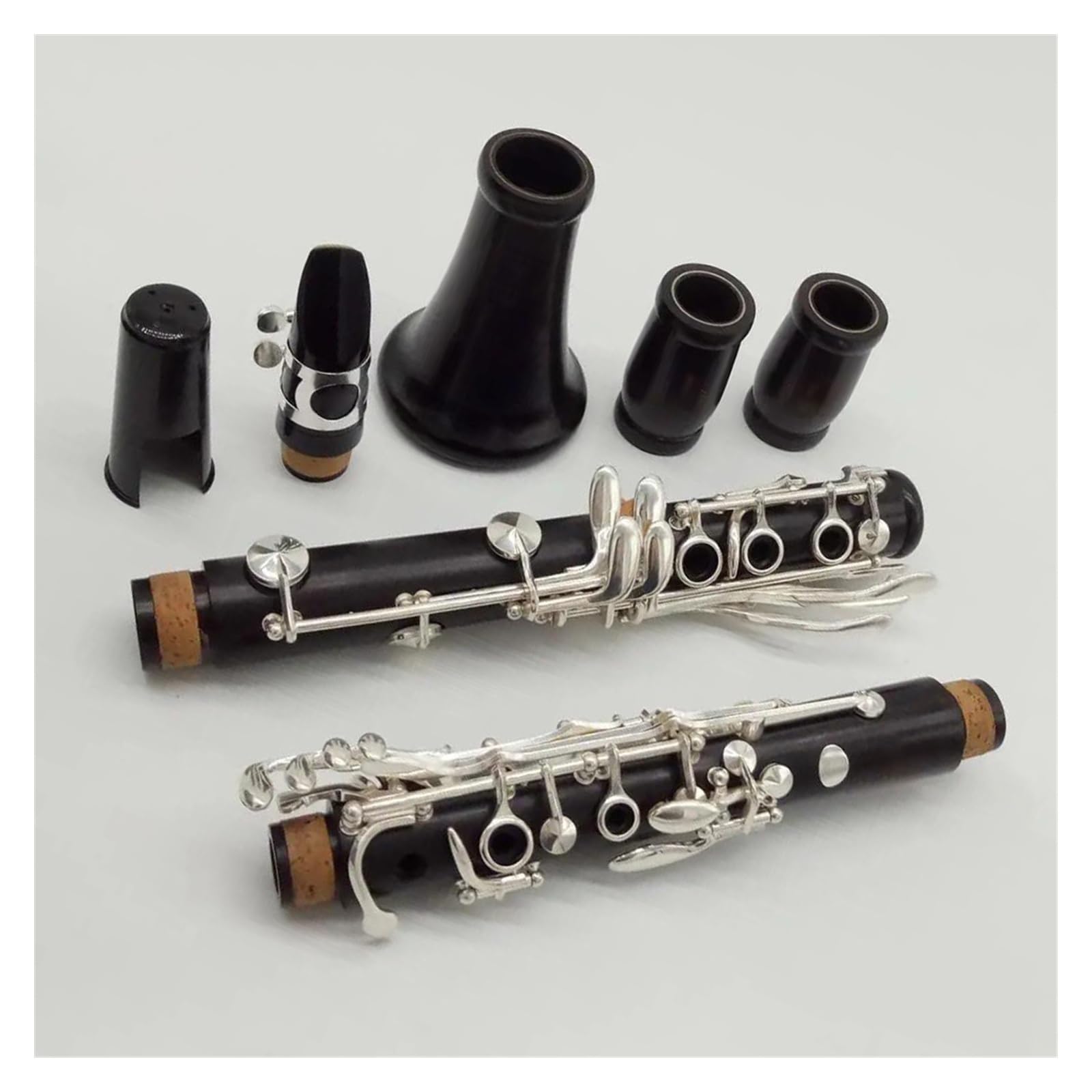 Corpo In Ebano 17 Tasti Tasti Placcati In Argento Clarinetto Tono Sib Con Custodia E Accessori Clarinetto Set