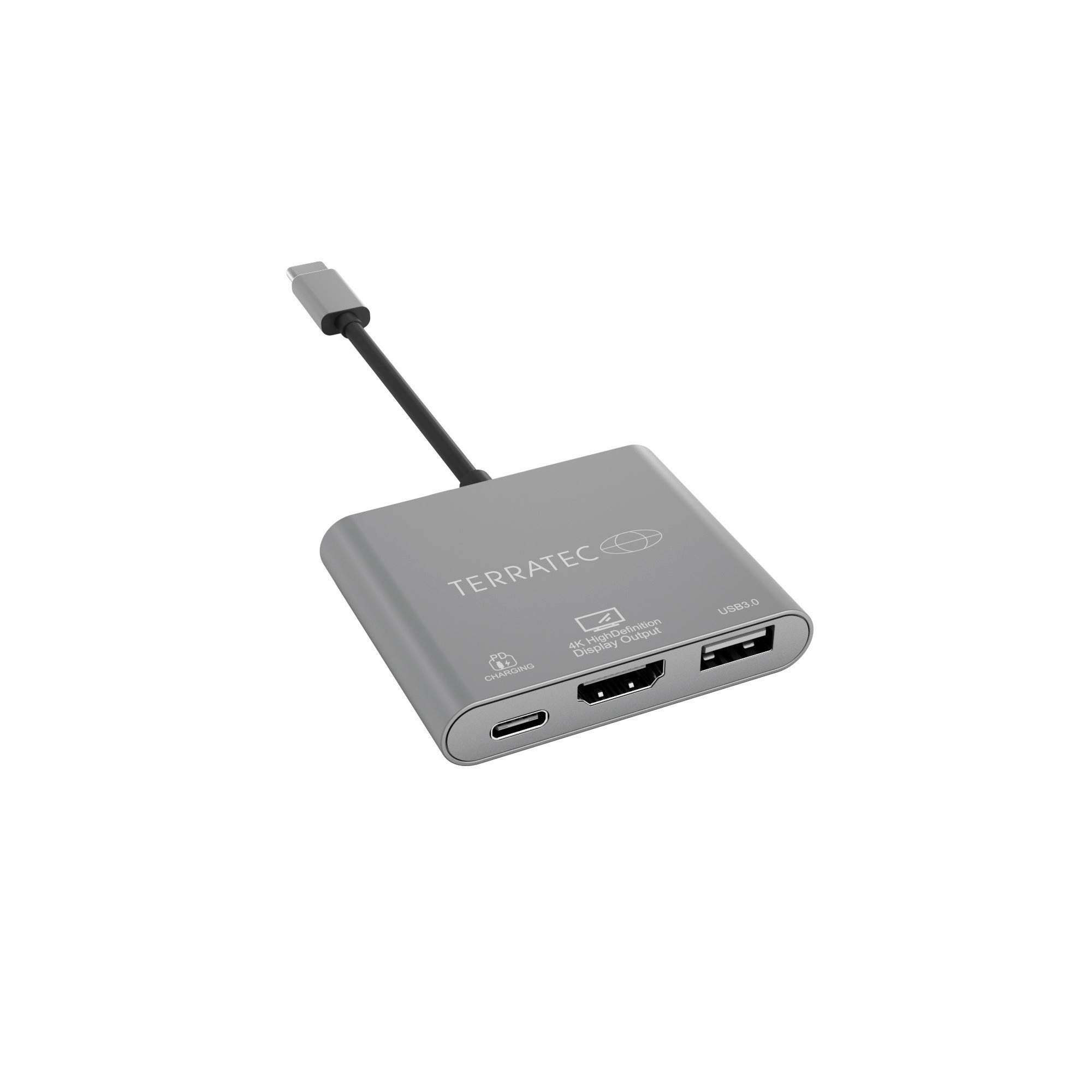 TerraTec251736 USB Type C Adapter Grey