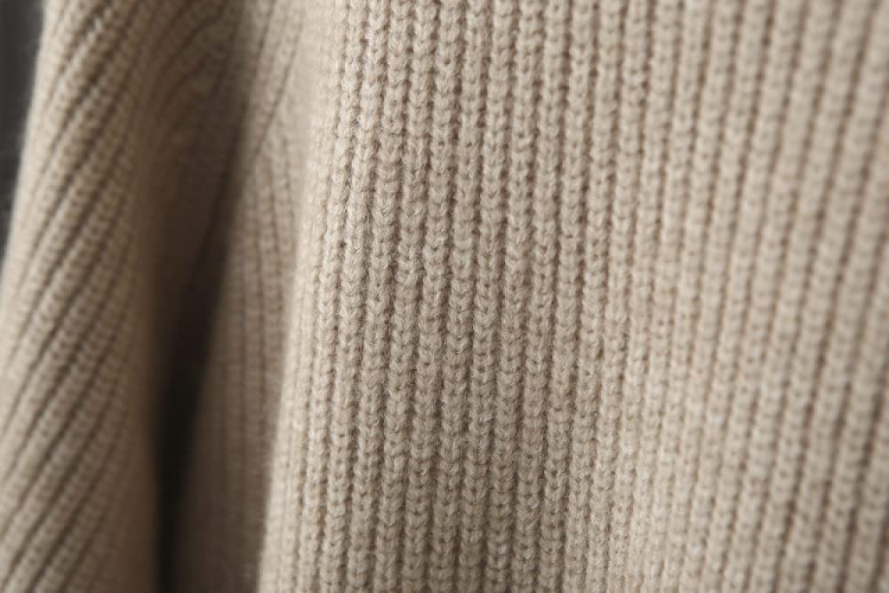 EIBA Cárdigans para Mujer,Cárdigans De Punto para Mujer Casual Espesar Gris Botón Acanalado Suéteres con Frente Abierto Cárdigan con Bolsillo De Bloqueo De Color Otoño Invierno Suelto Abrigo Básic