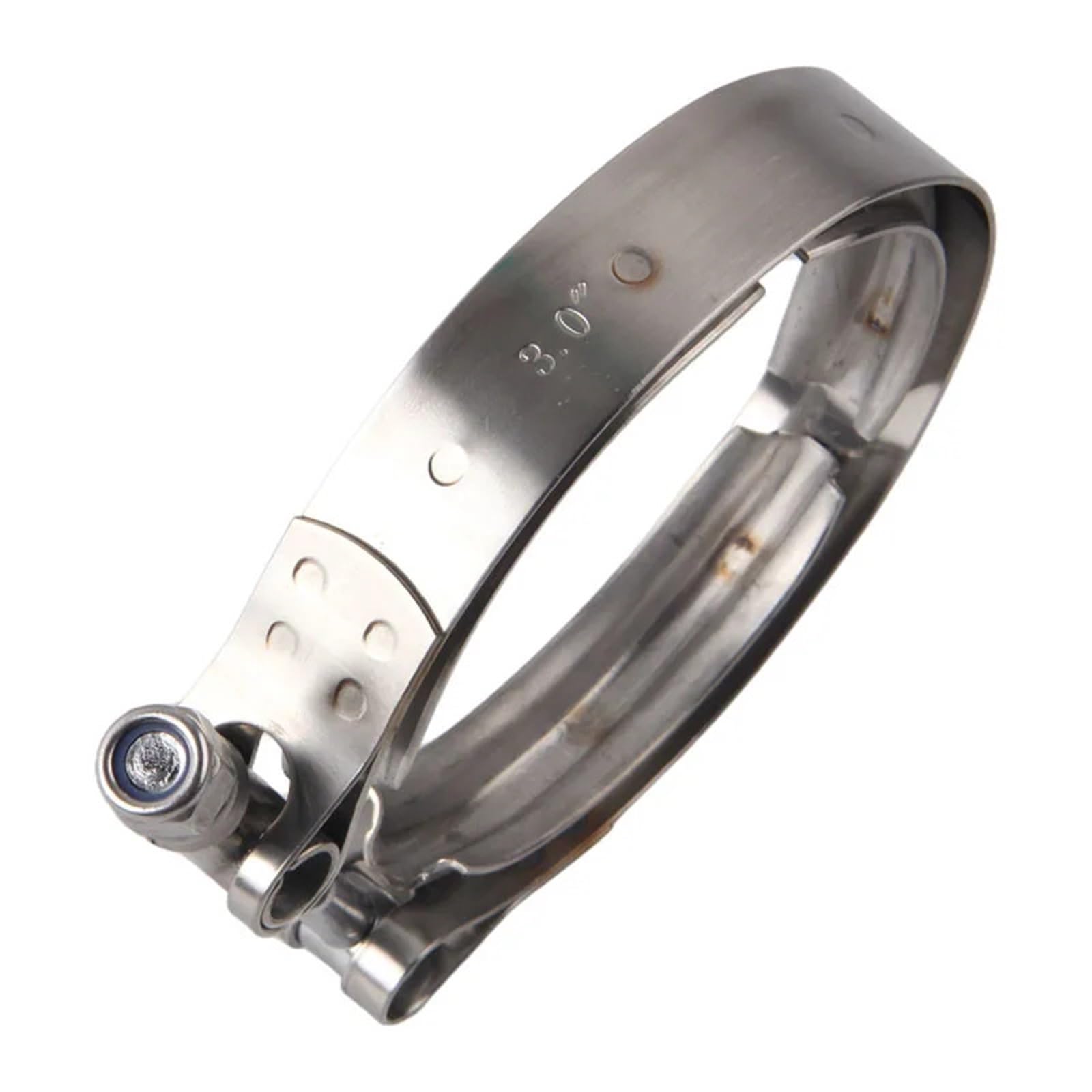 Abrazaderas de acero inoxidable para mangueras Abrazadera de banda en V acero inoxidable for tubo escape Turbo con brida, 2,5-3,5 pulgadas, 63,5-88,9mm(76.2mm 3inch)