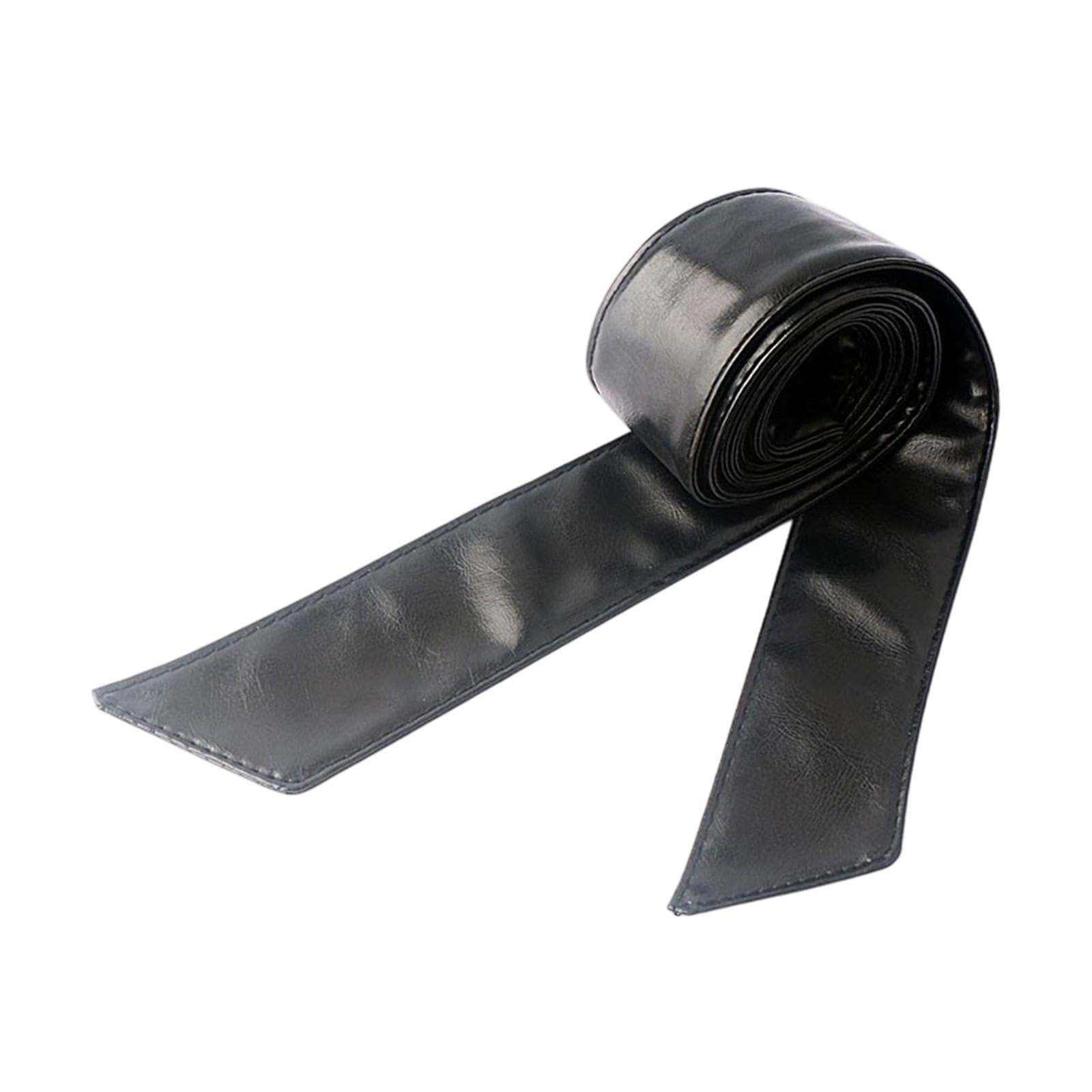 URJIX™ Women Overcoat Waist Belt Practical Trendy Waist Tie Sash Accessory OBI Belt Black-image-13