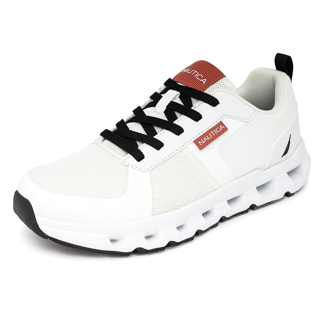 nautica ノーティカ Nautica Tênis de corrida masculino esportivo moderno com cadarço