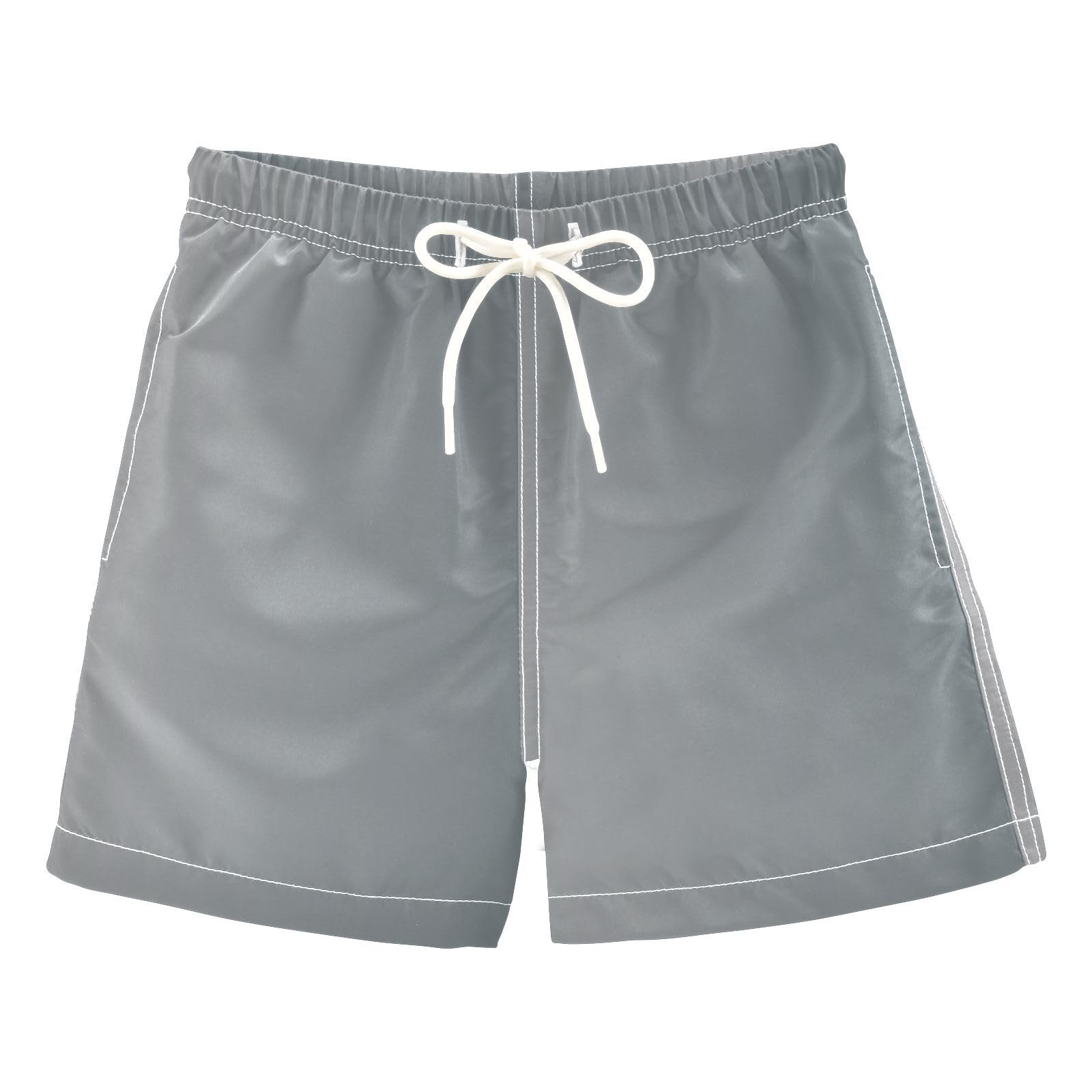 Zathe Grey Gradient Toddler Swimtrunks Quick Dry Boys Board Shorts Kids Swimwears Swimming Party 2T