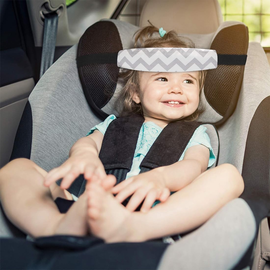 CATOR 2 confezioni fascia di sicurezza per seggiolino auto per bambini, fascia regolabile per passeggino, protegge la sicurezza dei bambini