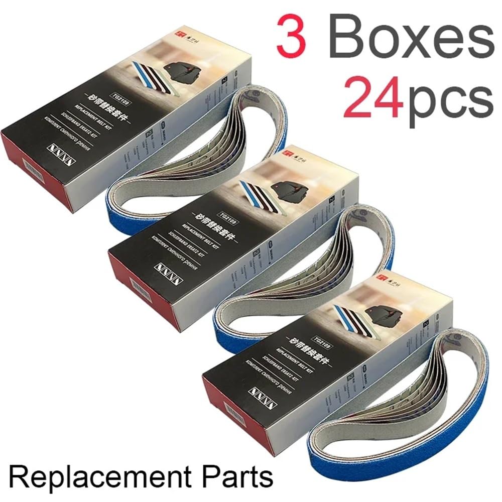 Taśma szlifierska elektryczna ostrzałka do noży profesjonalny kamień do ostrzenia Grit 120/320/600/1000# temperówki narzędzie szlifierskie(Sanding belts 3pcs)