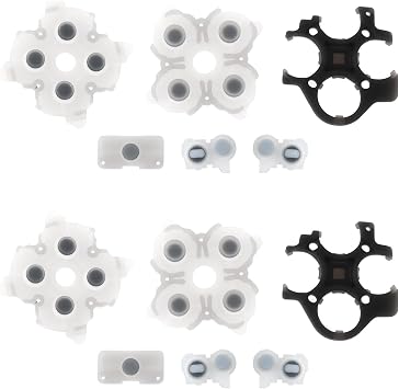 2 Sets Silicone Button Rubber Replacement Pads Compatible with PS5 DualSense Controller BDM-030