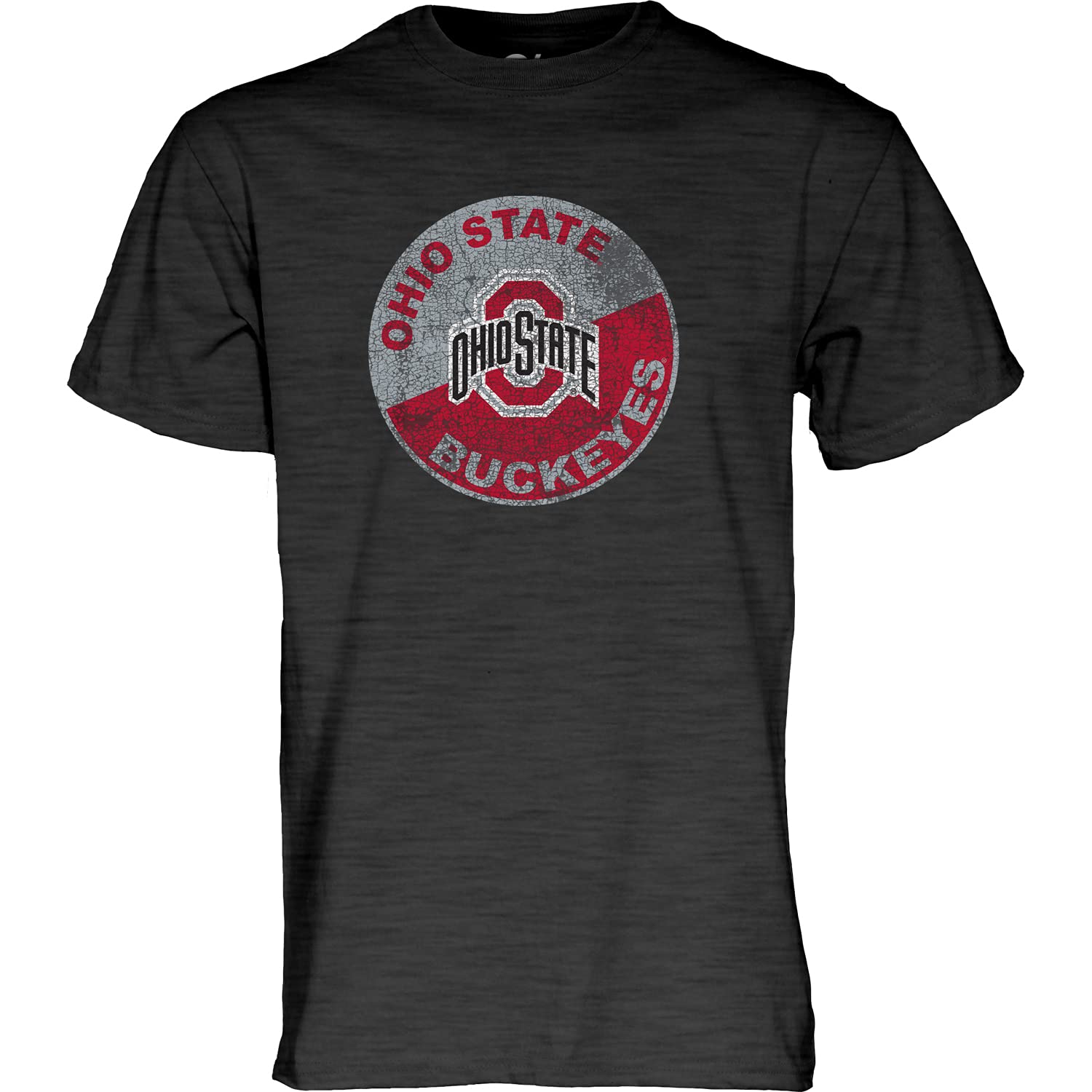 Blue 84 Men's Ohio State Buckeyes T-Shirt Vintage Cap Dark Heather, Dark Grey, Large
