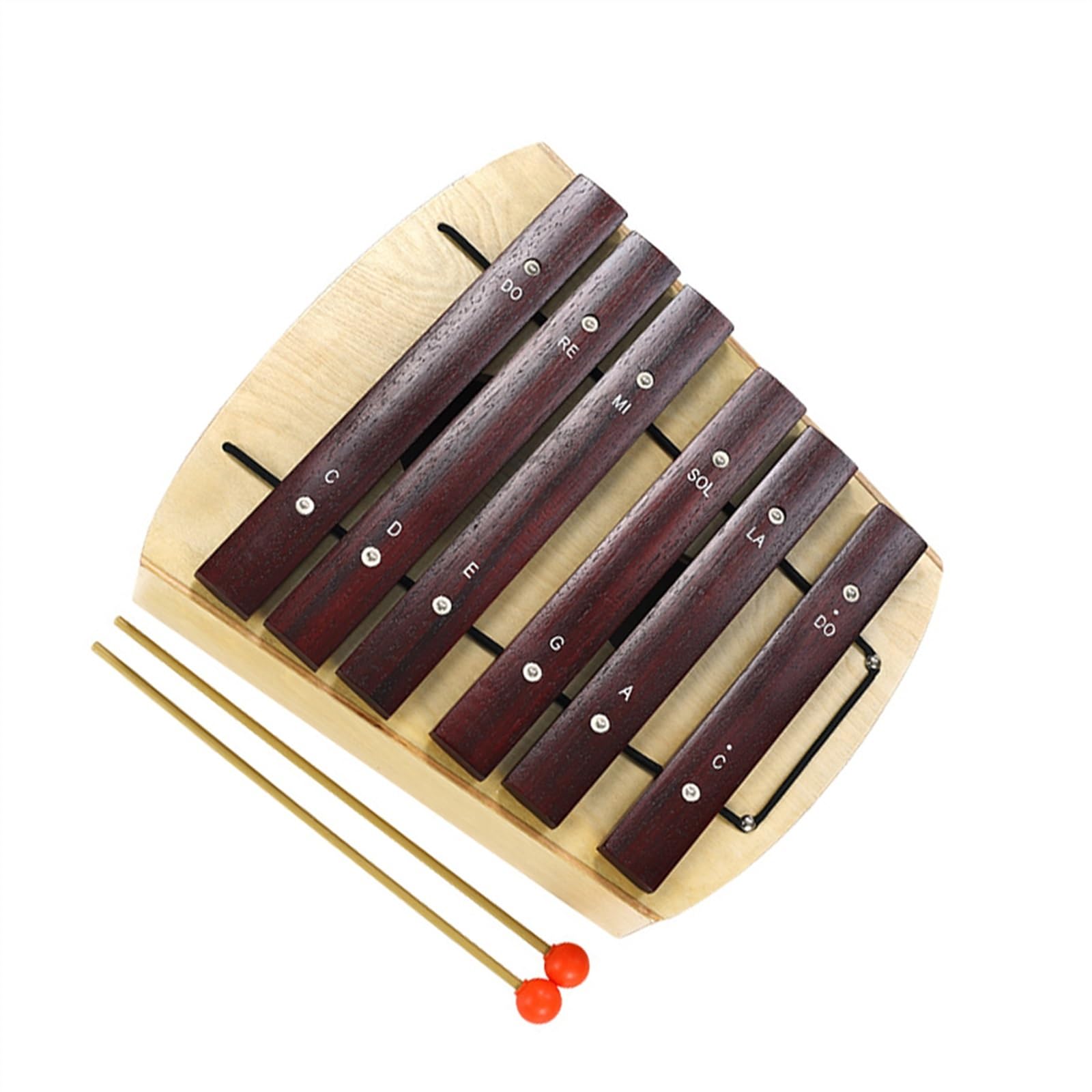 Glockenspiel Strumento a percussione Glockenspiel con corpo in pino squisito a 6 note. Aspetto in tinta unita