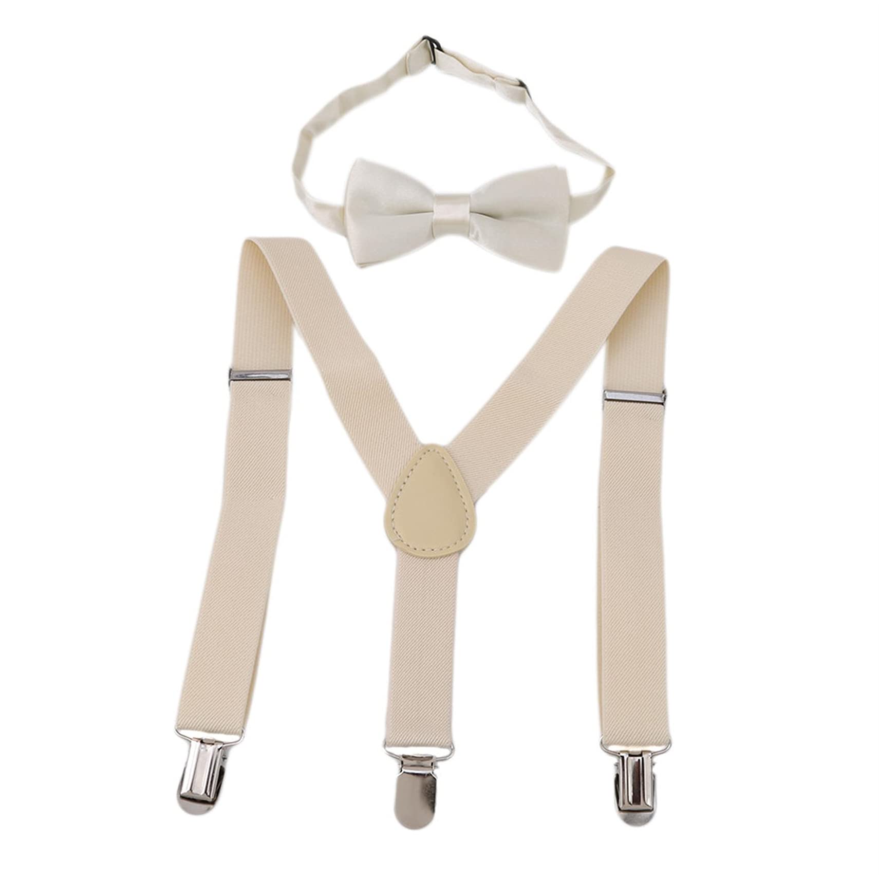 Winwinfly Suspenders And Pre-Tied Bowtie Set For Boys,Kids, Casual And Formal
