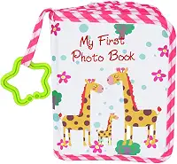 Álbuns de fotos de bebê, livro de fotos de tecido macio, livro de fotos de bebê, primeiro ano, álbum de memória, presente de chá para bebês, recém-nascidos, crianças e crianças, comporta fotos
