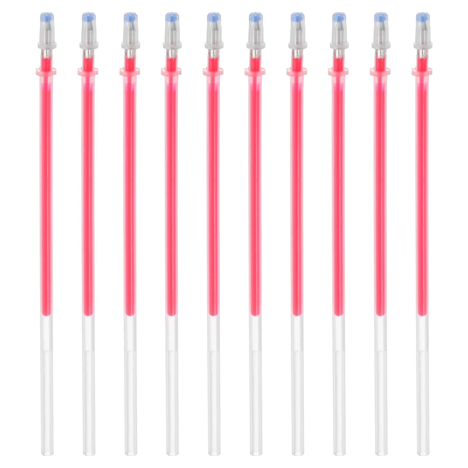 PATIKIL 1mm Gel Pens Refills, 24 Pack Fluorescence Metallic Ink Bold Point for Adults Coloring Books Scrapbooking Art Drawing Journaling, Rose Red