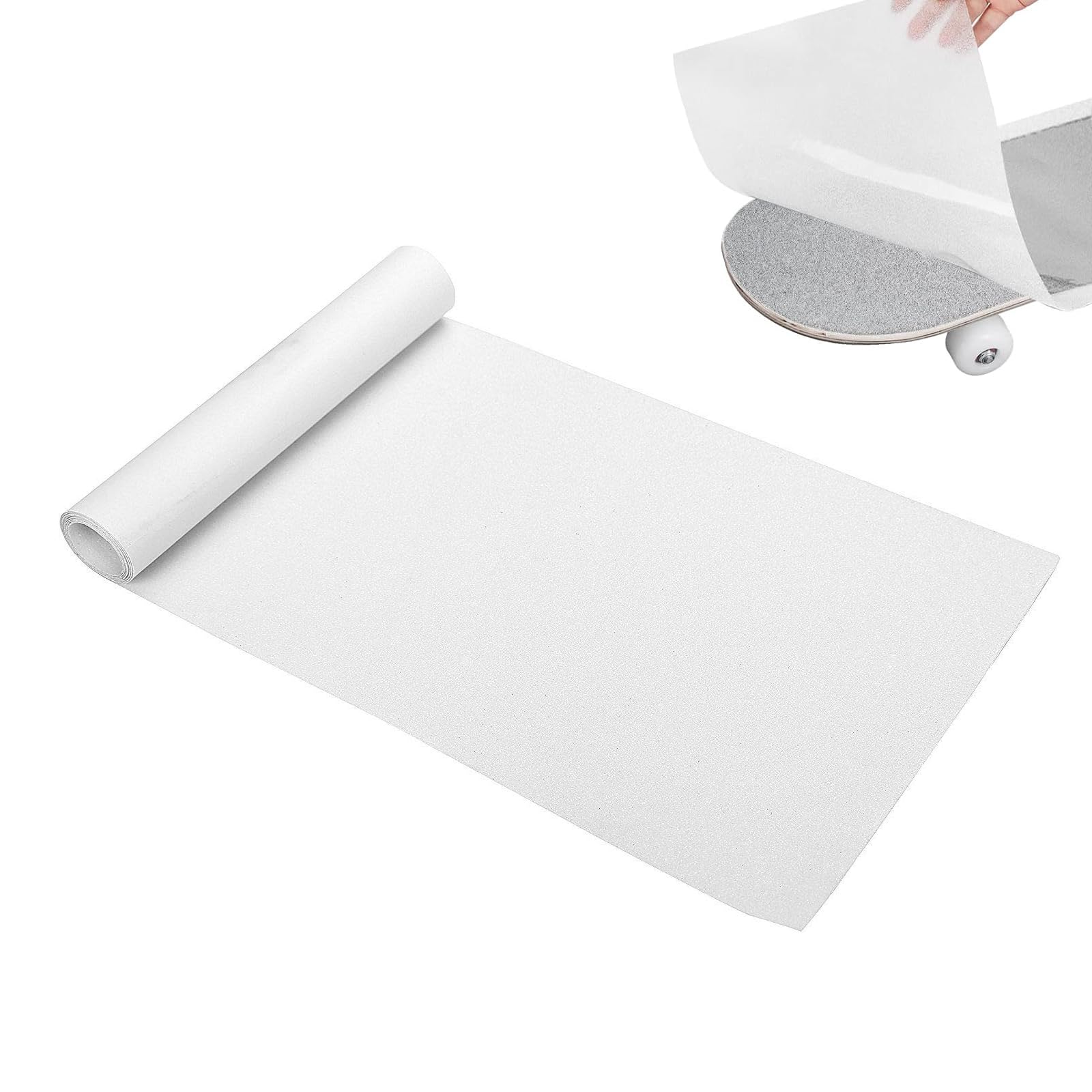 Sangle de Skateboard Transparente 33x9 Pouces Antidérapante Imperméable Grip pour Skateboard Longboard