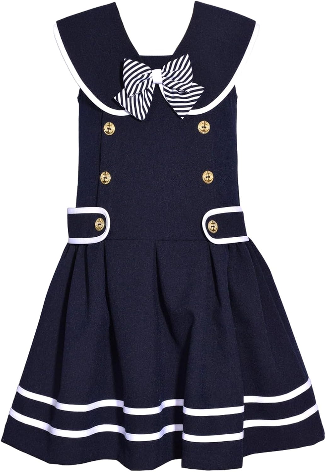 Buy Navy Sailor Dress for Young Girls Online Barbados Ubuy