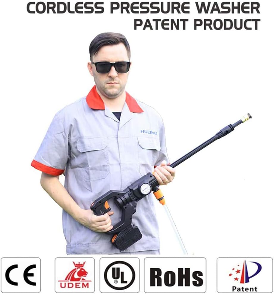 🔥 Hоt Dеаlѕ HUAHE Portable Power Cleaner 20V 2.0Ah High Pressure Washer Gun Sets Cordless - 406 psi Working Pressure with Cleaning Accessories 80% оƒƒ Dіѕсоunt HUAHE Portable Power Cleaner 20V 2.0Ah High Pressure Washer Gun Sets Cordless - 406 psi Working Pressure with Cleaning Accessories