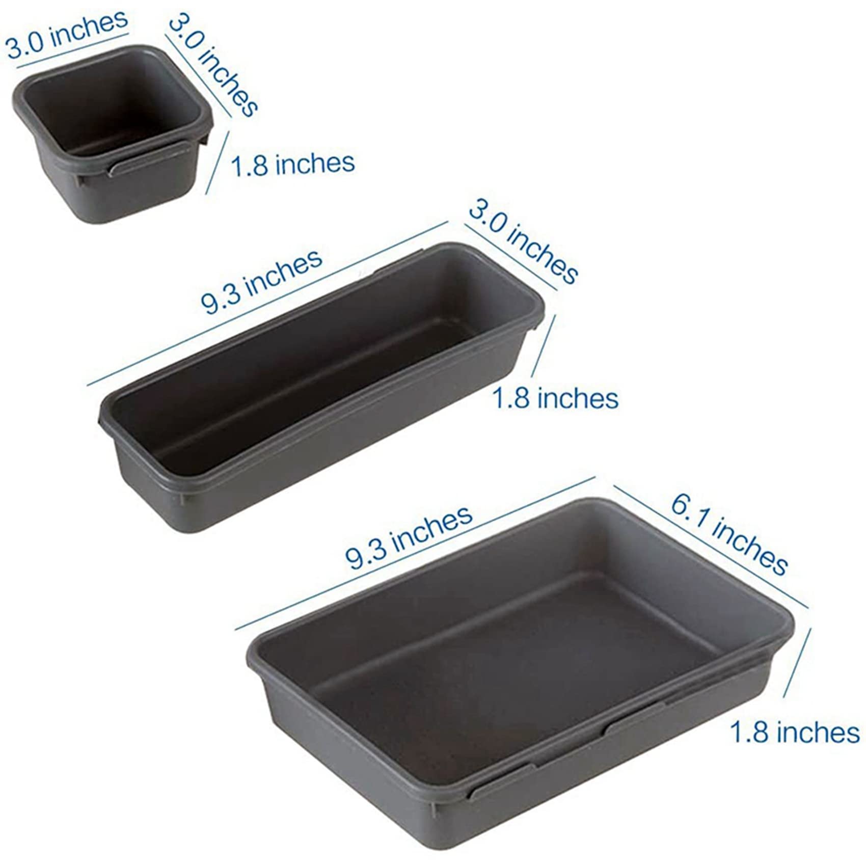 Vassoio Organizer per Cassetti Ad Incastro da 36 Pezzi, Vassoio Multiuso per Scrivania da Scrivania per Cucina, Bagno, Ufficio, Camera da Letto