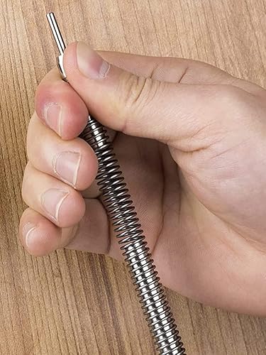 Miniatura 7 de Punzón central de resorte sin martillo, fijador de uñas de doble cabezal, con resorte de acero de alto carbono, herramienta para quitar pasadores de