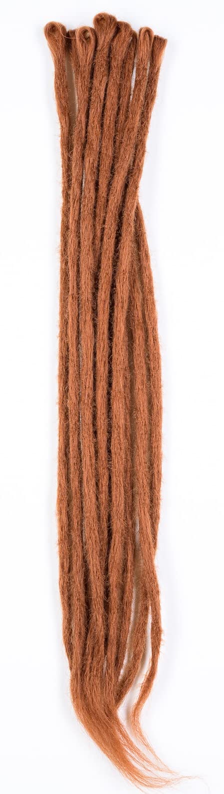 DreadLab - Synthetic Dreadlocks Crochet Extensions 10 Pack Single Ended (Auburn)