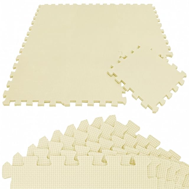 LittleTom 9 Piezas Alfombra Bebé Desde el Primer Mes - 30x30 cm Colchoneta de Espuma EVA Acolchada