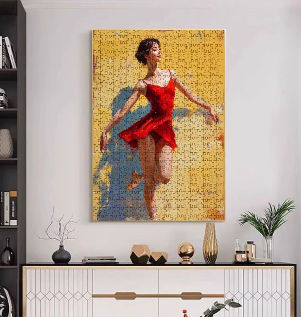 Damskie Czerwona Spódnica, Klasyczne Puzzle 2000 Sztuk Dorosłych BLQSBGA7-178