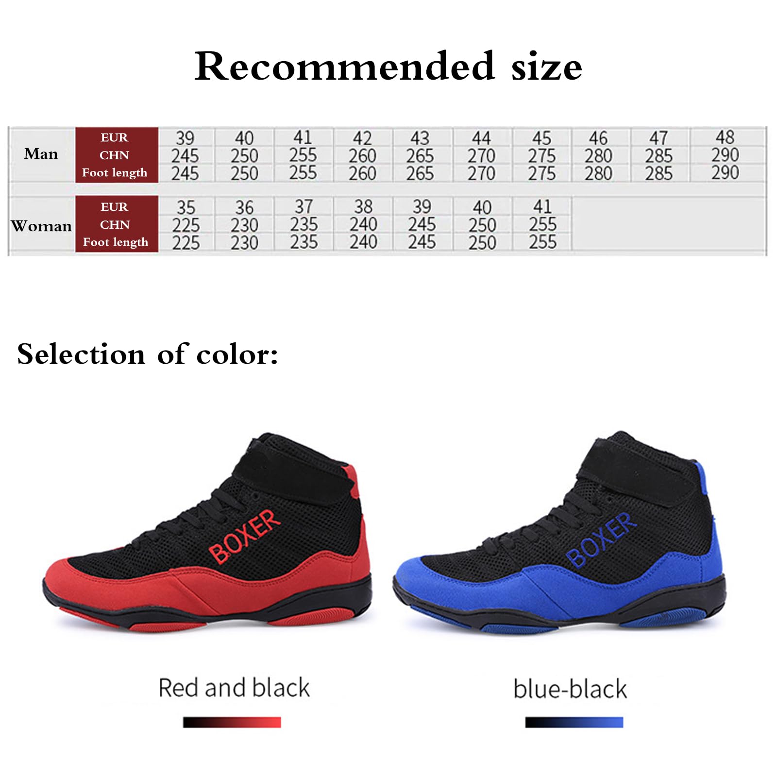 Stivali Da Boxe Traspirante,Leggere Scarpe Da Boxe,High Top Scarpe Da Pugilato Boxe,All'Usura E Durevole Da,Traspiranti,Antiscivolo,Per Taekwondo,Arti Marziali,Box,Giovanili,Per Allenamento